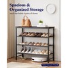 Kitsure Shoe Rack for Closet, Shoe Organizer with Leveling Feet,
