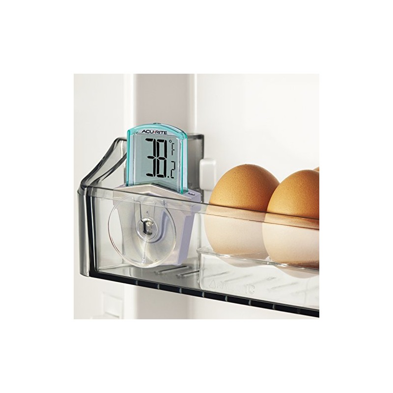 AcuRite 00799HDSBA1 00799 Digital Outdoor Window Thermometer, White, 0.2