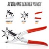 Revolving Leather Punch Belt Hole Puncher Leather Hole Punch Heavy