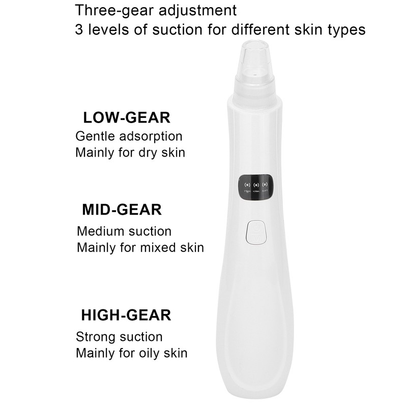 Blackhead Pore Vacuum Cleaner Electric Face Nose Acne Whitehead Extractor