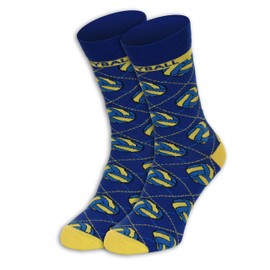 Euroscarves Sports-Themed Socks, Made in EU, Volleyball, 8-11