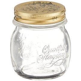 Bormioli Rocco Quattro Stagioni Clear Airtight Mason Jar, 8.5 Oz. Made from Food Safe Durable Glass, Made in Italy.