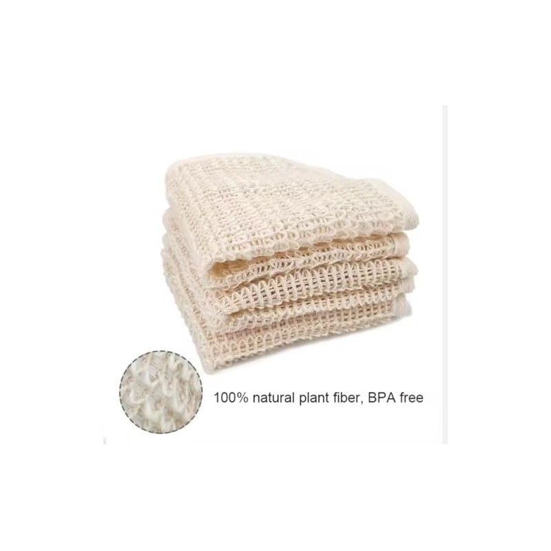 Toalla Esponja Exfoliante Sisal 100 Biodegradable Paño Lavado Natural Cuerpo