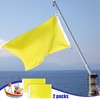 2 Pcs Yellow Quarantine Flag Blank Nautical Quarantine Message Flags