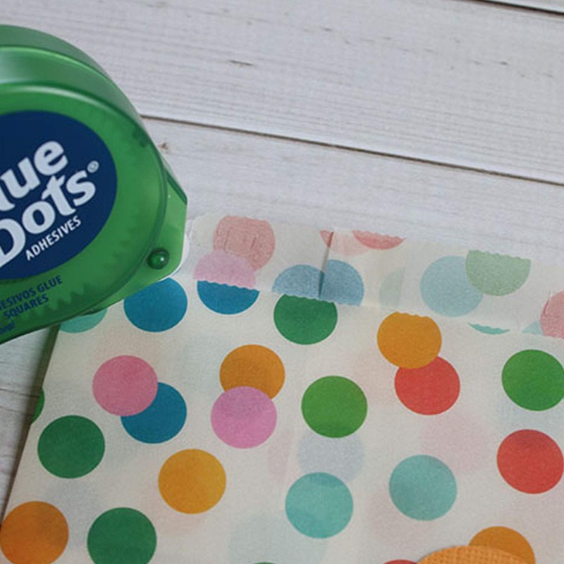 Glue Dots Removable 3/16" Square 450pc Dispenser Glue Sq RunRemovable,