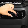 RT-TCZ for Silverado Headlight AC Knob Trim Rings for Chevy