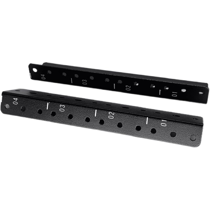 TECHTOO 4U Vertical Rack Rail Pair DIY Kit with Hardware