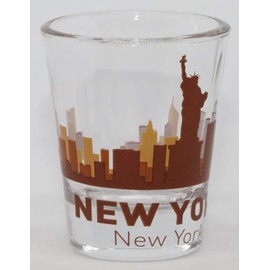 New York City Sunset Skyline Shot Glass