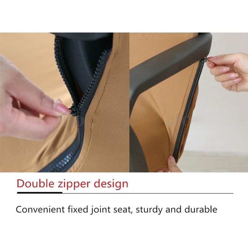 DHXYZZB Universal Computer Chair Cover Office Chair Cover, Fabric, Black,