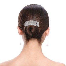 Frcolor Rhinestone Hair Bands Bling Faux Crystal Elastic Hair Tie Ponytail Holder Hairband Headband Rope Hair Decoration