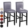 YISUN Waterproof Bar Stool Covers, Set of 2, Stretch PU