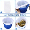 40 Pack Pool Skimmer Socks for Filters Baskets/Hot Tub Filter,