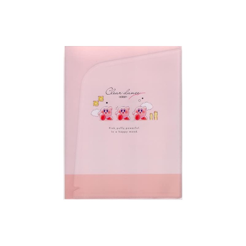 Kamio Japan 10 Pocket A4 Clear File (301814 Kirby Star
