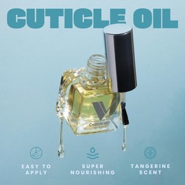 V Beauty Pure Cuticle Oil Nail Care - Natural Nail Oil Cuticle Softener Moisturizes & Conditions Cuticle Area & Nail Beds - Cuticle Care Nail Products for Manicure & Pedicure, 15ml