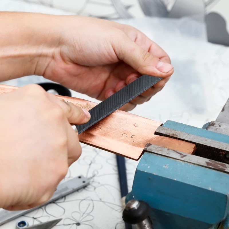 6-inch Flat Medium Cut File Double Cut Teeth High Carbon