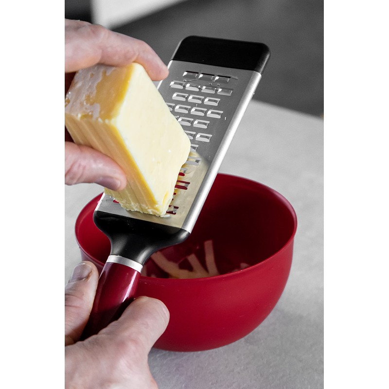 KitchenAid Core Medium Etched Grater, Empire Red, 11.6 inch, Rust-Resistant