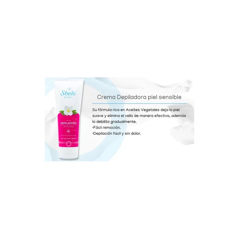Crema Depiladora Para Piel Sensible Shel Nabel 250ml
