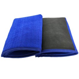 GIONAR 2Pack Clay Mitt, Clay Bar Mitt, Premium Microfiber & Volcanic Clay Car Cleaning Mitt, Towel for Car Detailing, for Scratch-Free Removal of Dirt, Iron Particles, and Contaminants (Blue)