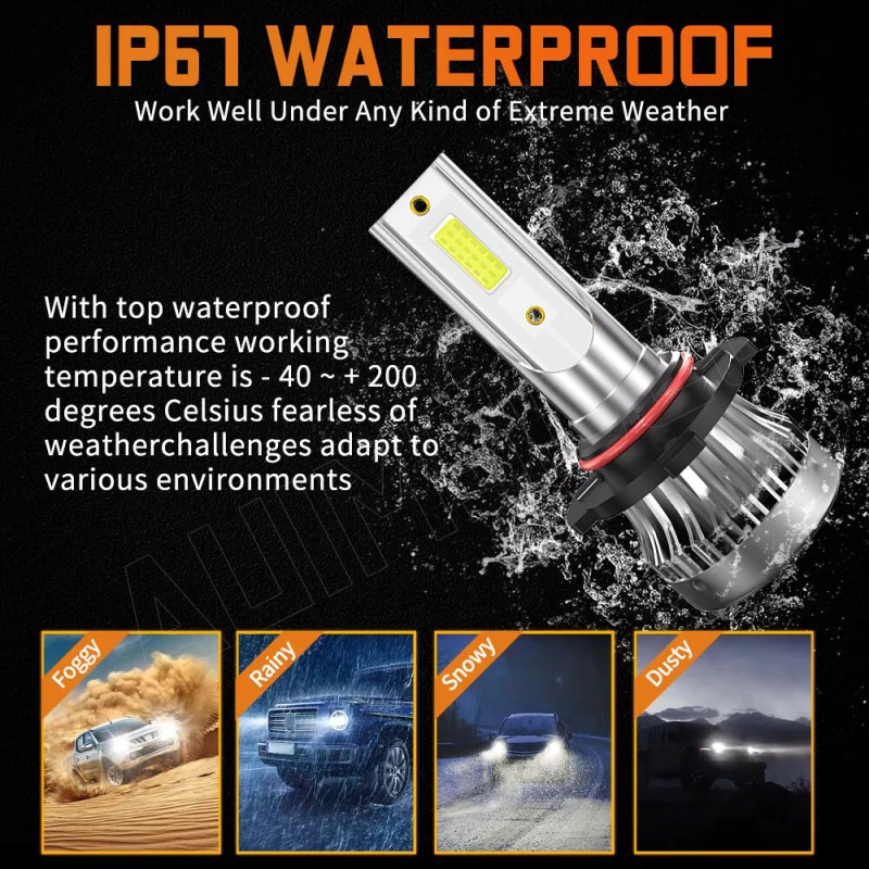 AUIMSOCO For 2006-2018 Honda Pilot Combo 6x LED Headlight High