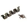 Dophee 20Pcs Antique Brass Jewelry Wood Box Case Chest Corner