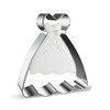 Large Size Dress Shaped Cookie Cutter, Stainless Steel Strapless Princess