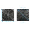 WHYHKJ 2pcs 3 in 1 Computer Dustproof Filter 120mm Plastic