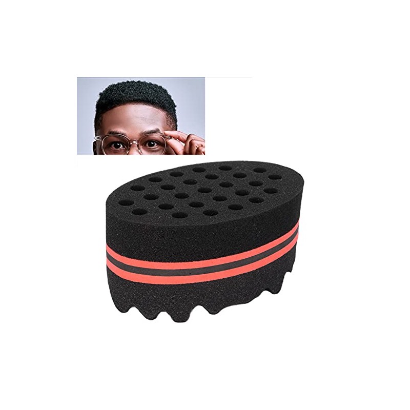 Cepillo de Esponja para Cabello Rizado, Herramienta de Peinado Afro