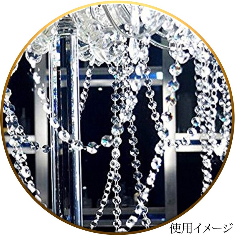 A'sTool Crystal Beaded Curtain Decoration, 30M, Clear