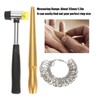 3pcs / Set Ring Mandrel Sizer Finger Measuring Stick Handle