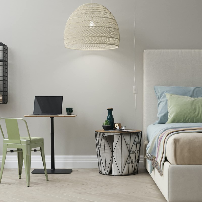 DiCUNO Corded Socket E26 Bulb Socket Outlet Hanging Switch Included