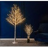LITBLOOM Lighted White Twig Branches with Timer and Dimmer 2