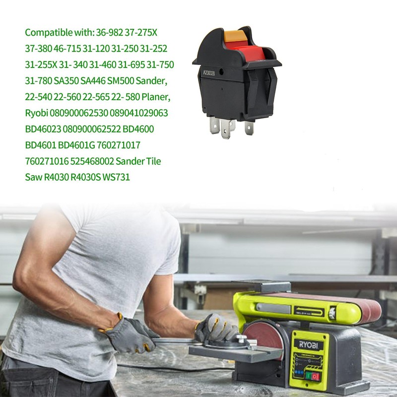 SW7A Table Saw On-Off Toggle Switch for Delta, Ryobi and