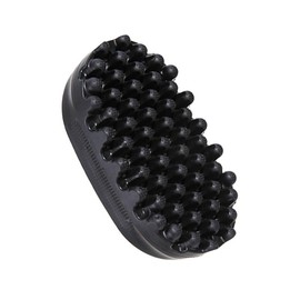 BLEMOLE Rubber Curling Twisted Hair Comb, Oval Shaped, 14.8cmx8cm/5.83x3.15in, Black, Suitable for All Hair Types, Women's Adult Unisex Hair Styling Comb