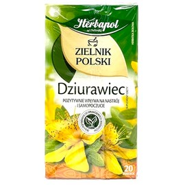 Herbapol St. John's Wort Tea - Caffeine-Free 20 Tea Bags, Product of Poland