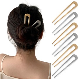 French Hair Pin,6 Pcs French Pin,Hair Pin,Hair Clips,French Twist Hair Pin,Hair Clips Women,French Hair Clip,Hair Pins,Hair Fork,French Hair Pins,French Clip For Hair,Bun Pins