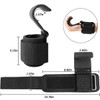 Weight Lifting Hooks Pair Heavy Duty Power Wrist Straps Hand
