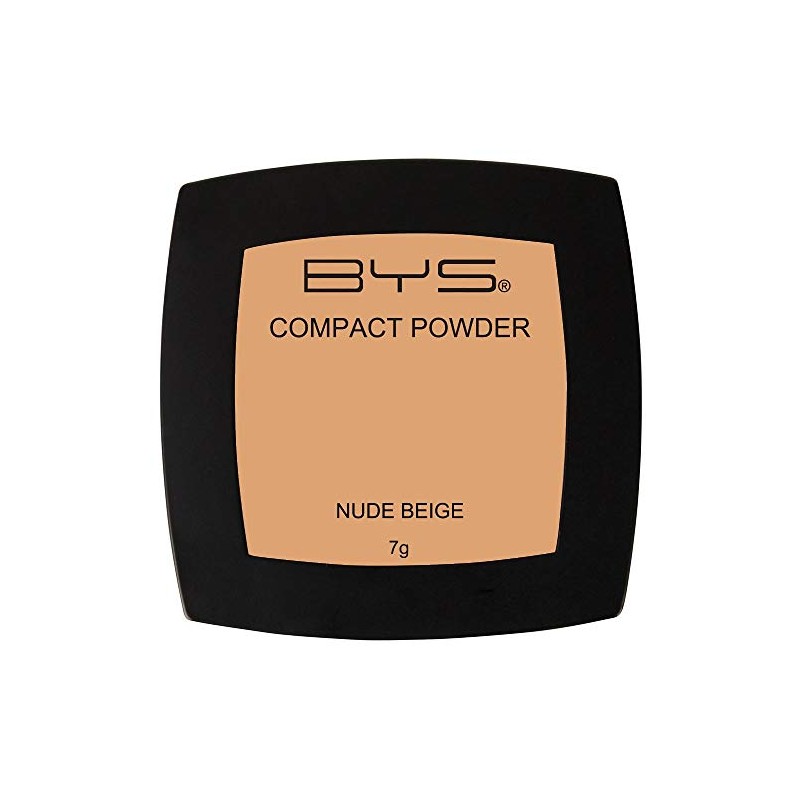BYS Pressed Compact Powder, Nude, 1 count