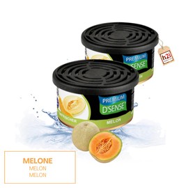 h2i Premium Melon Fragrance Tin (Pack of 2), Car Air Freshener and Fragrance Dispenser for Camping, Office and Home, 60 Days Fresh Fragrance with Volume Regulation, Fits in Drink Holder, Includes h2i