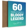 Funny 60th Birthday Cards for Men & Women - Bloody