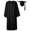 GraduatePro Matte Graduation Cap and Gown Class of 2025 Set