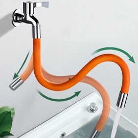 Faucet Extension Hose Gray/50cm 3ea