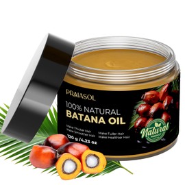 Praiasol Spoiled Batana Oil for Hair Growth: Unrefined and Organic Batana Oil from Honduras for Hair Growth - Enhances Hair Thickness, Prevents Loss for Men & Women-Dr Sebi Approved