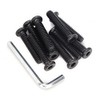 binifiMux 10-Pack Black 5/16-18x3" Black Hex Socket Cap Screws Bolts