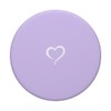 PopSocket PopGrip: Purple Purple Hand Drawn Heart Minimalist Love with