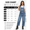 Qazel Vorrlon Denim Overalls for Women Barrel Wide Leg Bib