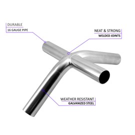 Canopy Fittings Frame Set 1-3/8" Connectors Couplers Carport Tent Shed 3 Way, 4 Way Set 3/Pack, Without Poles (4-Way)