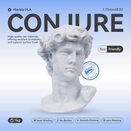 Chitu Systems Conjure PLA Filament 1.75mm Marble, 3D Printer Filament Dimensional Accuracy +/- 0.02mm, 3D Printing Filament 1KG/2.2lb (Y-Marble PLA-1kg)