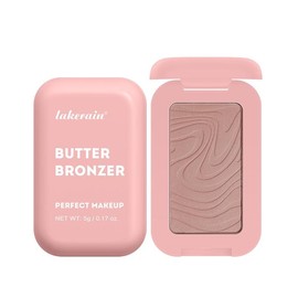 Long Lasting Face Makeup Highlighter Palette, 1 Count Compact Matte & Highlighter Bronzer Powder, Wateproof Makeup Accessories for Women & Girls, Makeup Products, Cosmetic Products, Birthday Gifts - Color: #4 Butter off, net weight: 5g