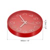 PATIKIL 12 Inch Wall Clock, Battery Operated Silent Non-Ticking Round