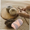 DOITOOL 1roll Craft Rope Rainbow Yarn for Weaving Knitting and